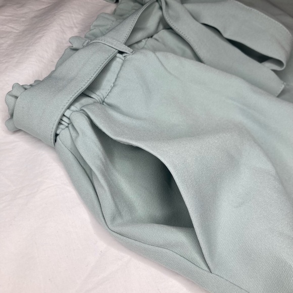 Revamped Paper Bag Short | Size S | Green Turquoise - Picture 2 of 4